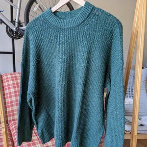 Dark Green Mock Neck Sweater